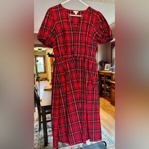Plaid Red Dress